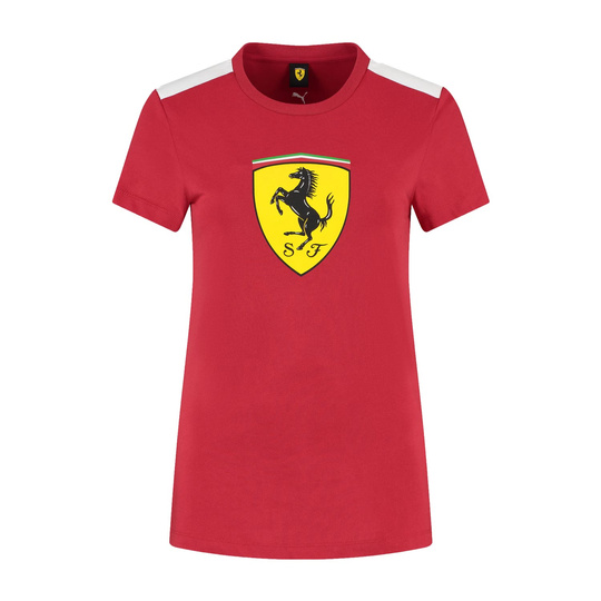 Scuderia Ferrari F1 Damen T-Shirt Shield rot