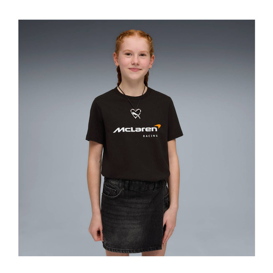 McLaren F1 2026 Kinder T-Shirt Large Logo Schwarz