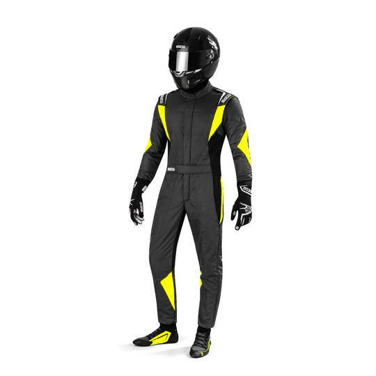 Sparco Rennanzug Superleggera grau/gelb (FIA)