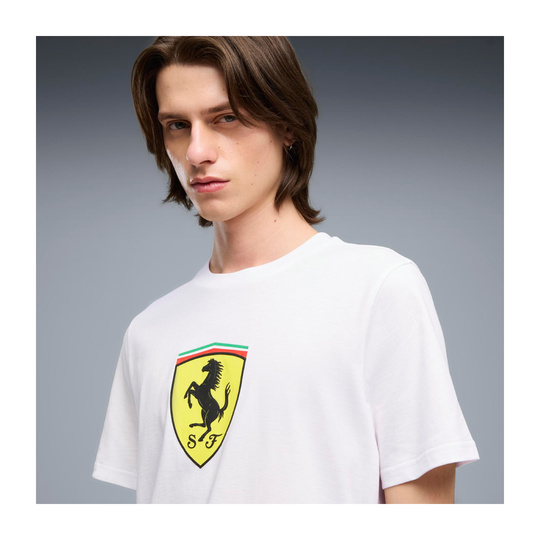Scuderia Ferrari F1 2026 T-Shirt Large Logo weiß