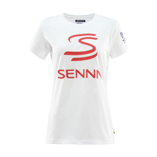 Ayrton Senna F1 2025 Damen T-Shirt Legacy Logo