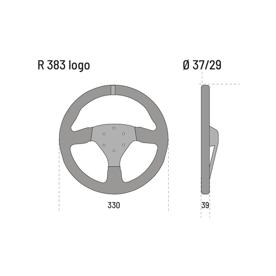 Sparco Lenkrad R383 Logo