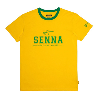 Ayrton Senna Collection 2026 Ayrton Senna T-Shirt Brazil gelb