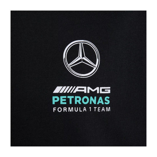 Mercedes AMG F1 2026 Kinder-T-Shirt DNA Logo schwarz