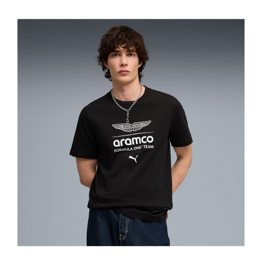 Aston Martin F1 2026 T-Shirt Large Logo schwarz
