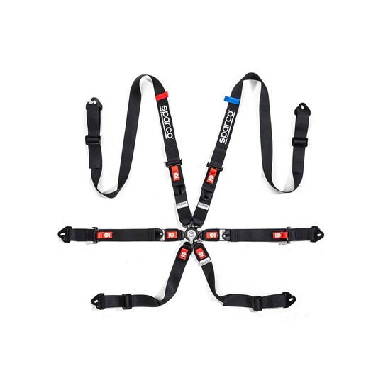 Sparco Renngurt COMPETITION H-2 PU Schwarz (FIA)