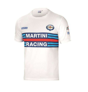 Sparco T-Shirt Martini Racing weiß
