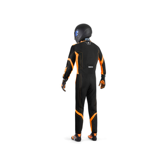 Sparco Kinder-Rennanzug Thunder schwarz/orange (FIA)