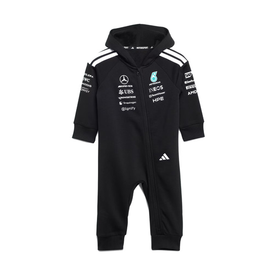 Mercedes AMG F1 2026 Baby Schwarz Einteiler
