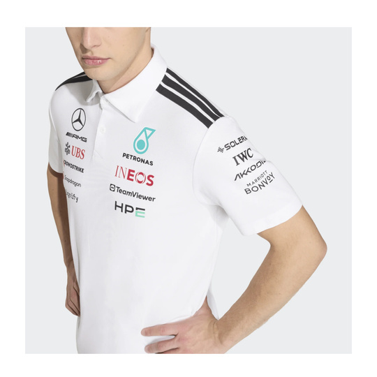 Mercedes AMG F1 2026 Team Poloshirt weiß