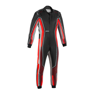 Sparco Kartoverall Superleggera-K Schwarz-Rot (FIA)